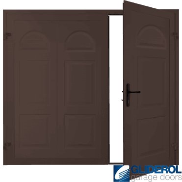 BROWN (RAL8017) Dylan Premium non-insulated Side Hinged Garage Door
