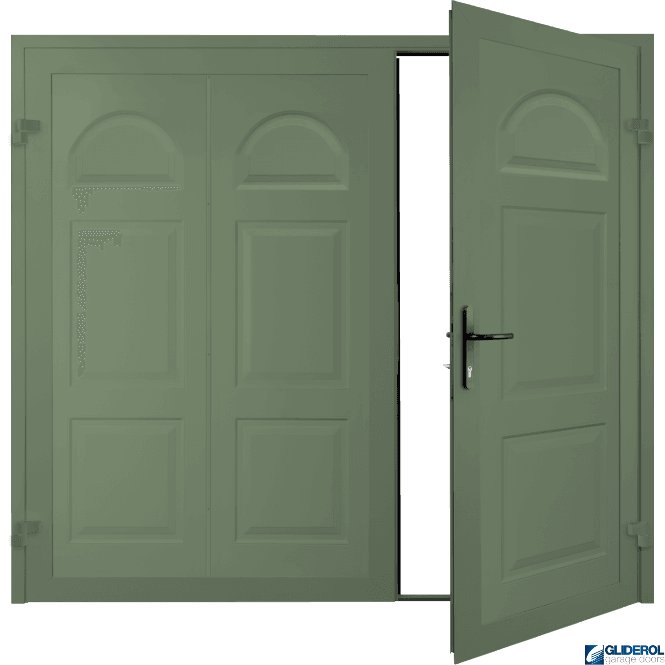 CHARTWELL GREEN (BS 14 C 35) Dylan Premium non-insulated Side Hinged Garage Door