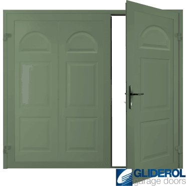 CHARTWELL GREEN (BS 14 C 35) Dylan Premium non-insulated Side Hinged Garage Door