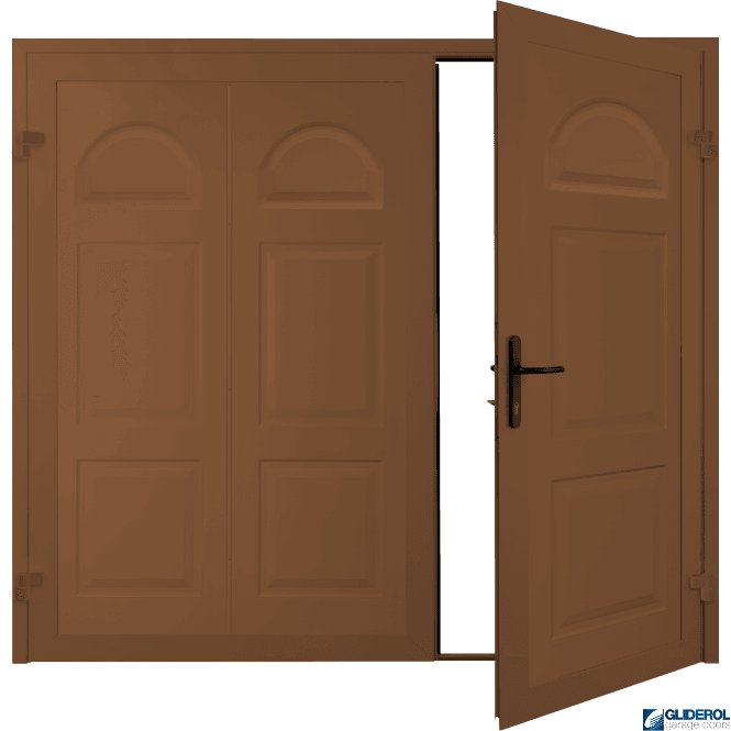 CLAY BROWN (RAL8003) Dylan Premium non-insulated Side Hinged Garage Door