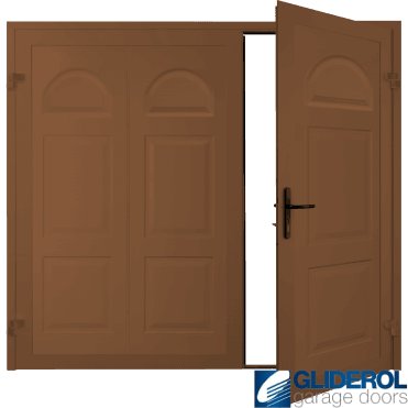 CLAY BROWN (RAL8003) Dylan Premium non-insulated Side Hinged Garage Door