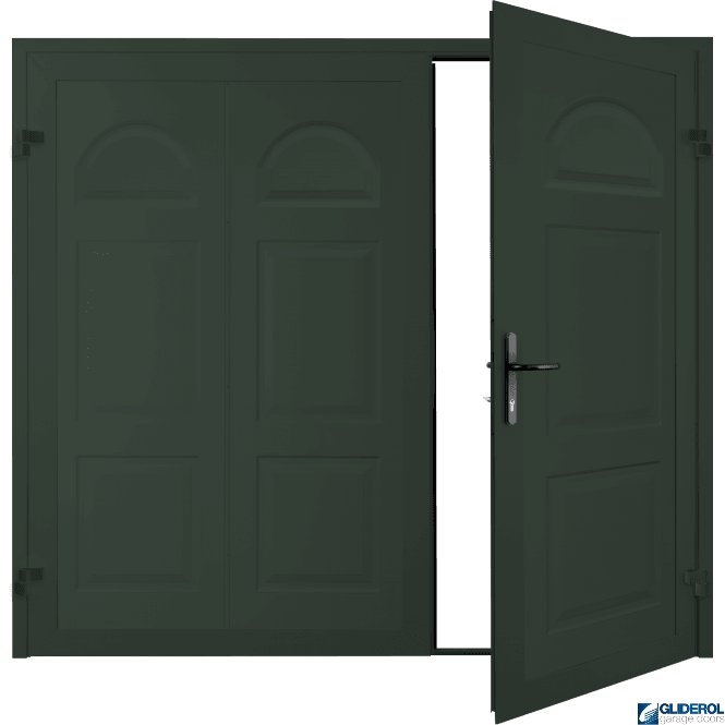 FIR GREEN (RAL6009) Dylan Premium non-insulated Side Hinged Garage Door