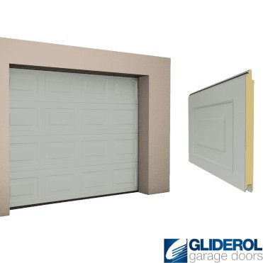 AGATE GREY (RAL7038) Georgian woodgrain Sectional Garage Door