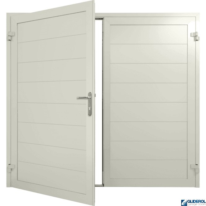 Gliderol AGATE-GREY (RAL7038) Insulated Horizontal Medium Rib Side Hinged Garage Door