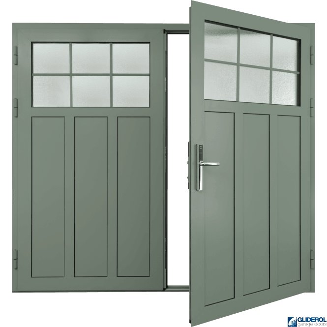 Gliderol AGATE-GREY (RAL7038) Insulated Kingsbury Side Hinged Garage Door