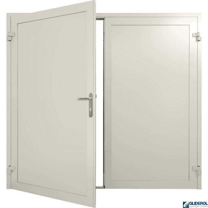 Gliderol AGATE-GREY (RAL7038) Insulated Solid Rib Side Hinged Garage Door