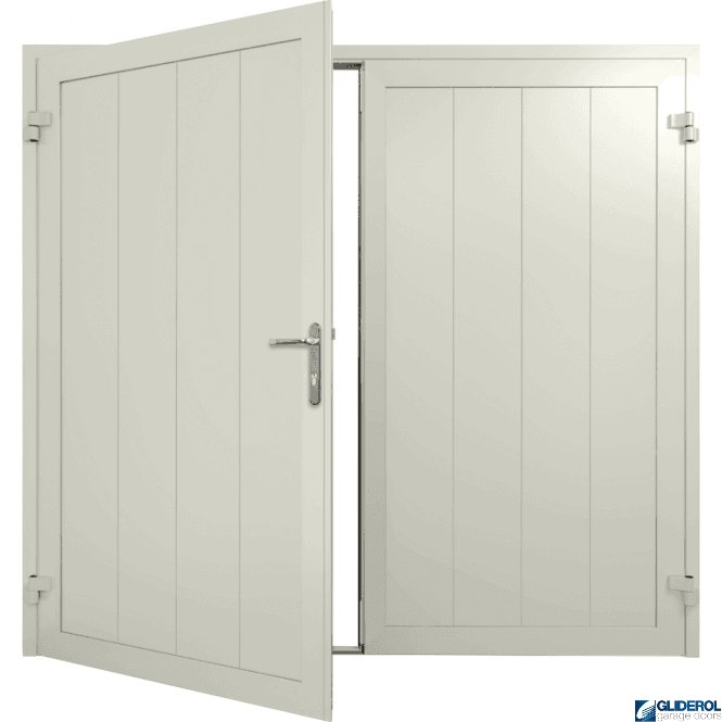 Gliderol AGATE-GREY (RAL7038) Insulated Vertical Medium Rib Side Hinged Garage Door