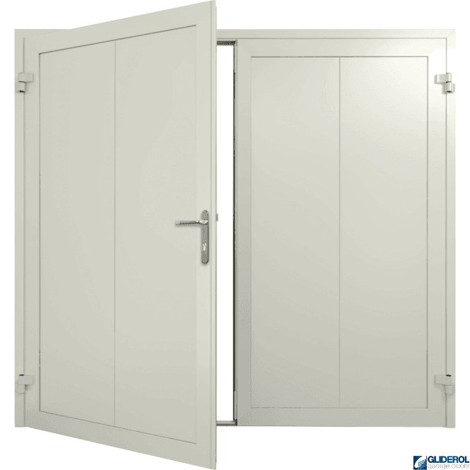 Gliderol AGATE-GREY (RAL7038) Insulated Vertical Wide Rib Side Hinged Garage Door