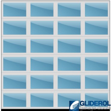 Aluminium Industrial Panoramic ALU40 Sectional Door
