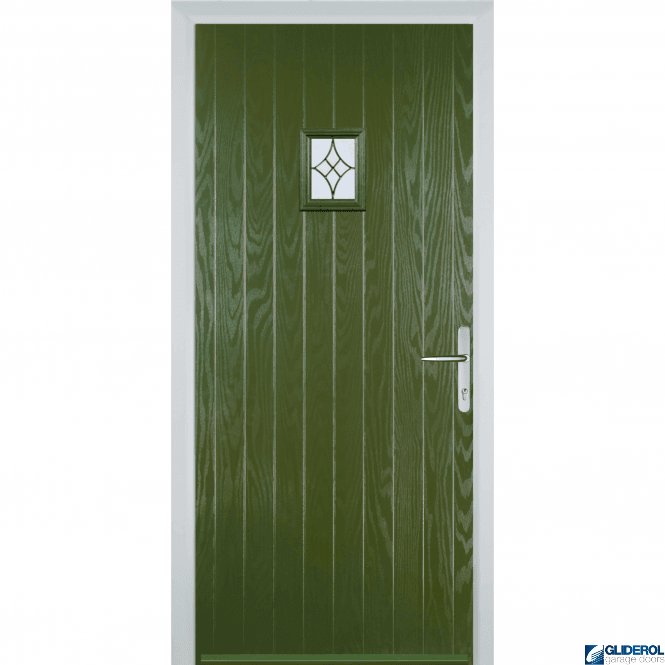 Gliderol Anderson front entrance door FERN GREEN (RAL6025)
