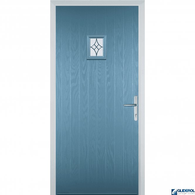 Gliderol Anderson front entrance door PASTLE BLUE (RAL5024)