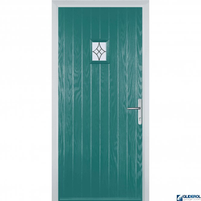 Gliderol Anderson front entrance door TURQUIOSE BLUE (RAL5018)