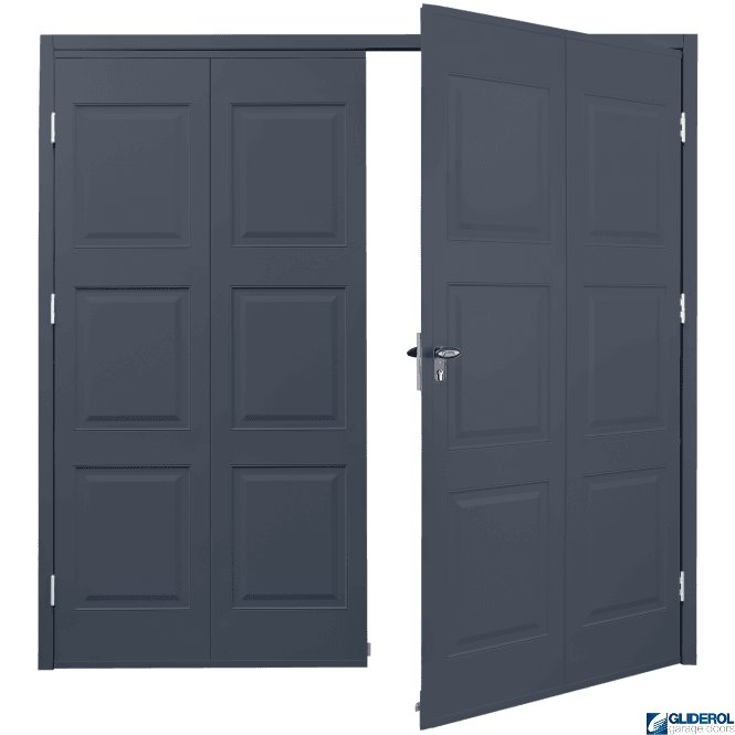 Gliderol ANTHRACITE (RAL7016) Budget Dorridge Side Hinged Garage Door