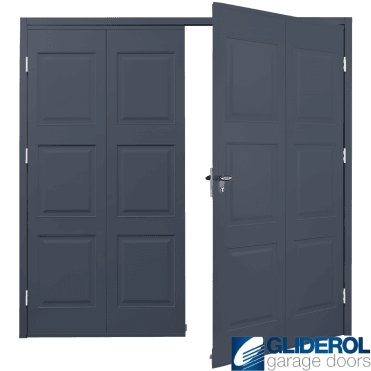 ANTHRACITE (RAL7016) Budget Dorridge Side Hinged Garage Door