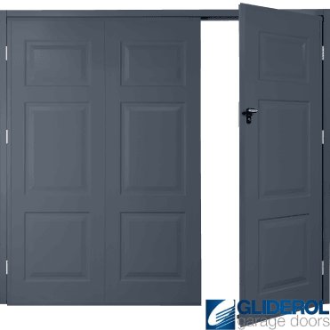 ANTHRACITE (RAL7016) Budget Hollington Side Hinged Garage Door