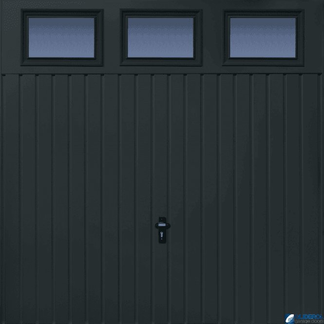Gliderol ANTHRACITE (RAL7016) Chester Vertical Standard Rib with Windows