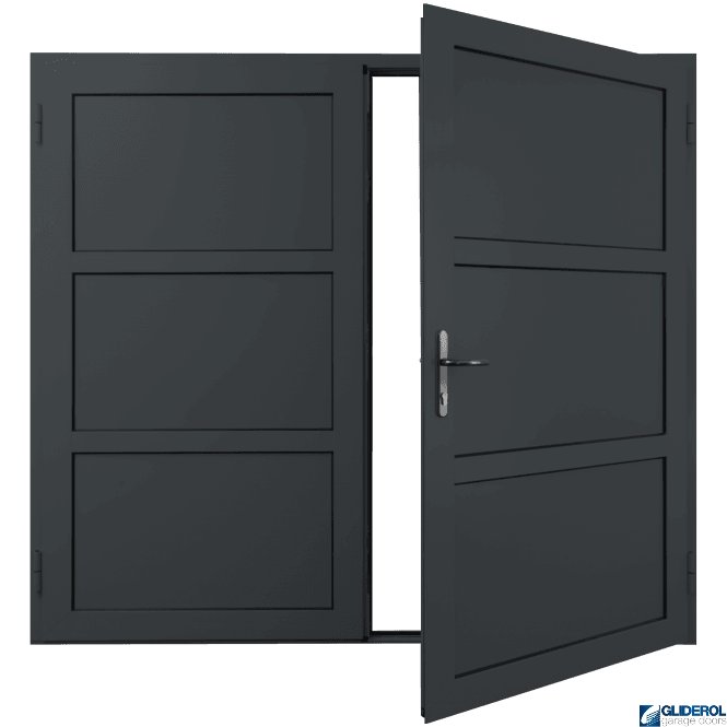 Gliderol ANTHRACITE (RAL7016) Insulated Coleshill Side Hinged Garage Door