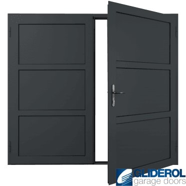 ANTHRACITE (RAL7016) Insulated Coleshill Side Hinged Garage Door