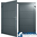 ANTHRACITE (RAL7016) Insulated Horizontal Wide Rib Side Hinged Garage Door