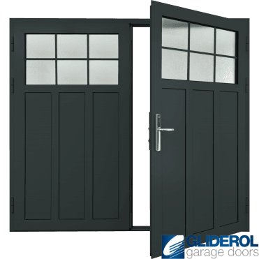 ANTHRACITE (RAL7016) Insulated Kingsbury Side Hinged Garage Door