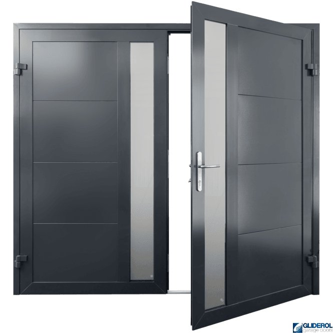 Gliderol ANTHRACITE (RAL7016) Insulated Whitacre Side Hinged Garage Door