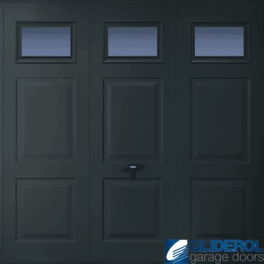 ANTHRACITE (RAL7016) Up & Over Hollington with Windows