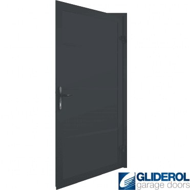 ANTRACITE (RAL7016) Premium Non-Insulated Horizontal Wide Rib Personnel Door