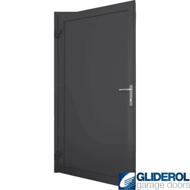 BLACK (RAL9005) Insulated Solid Personnel Door