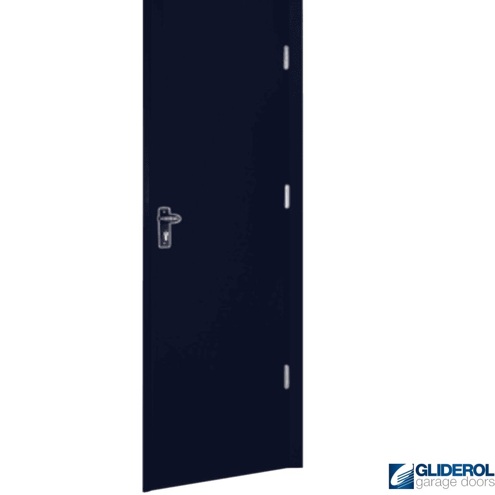 Door Rib Gliderol BLACK (RAL9005) Non-Insulated Vertical Wide Rib Personnel Door ...