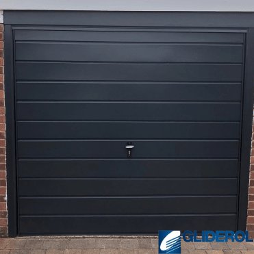 BLACK (RAL9005) Up & Over Horizontal Medium Rib