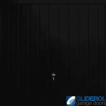 BLACK (RAL9005) Up & Over Vertical Medium Rib