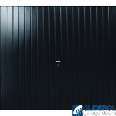 BLACK (RAL9005) Up & Over Vertical Standard Rib