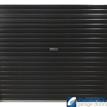 BLACK (Seconds Door) Plastisol Covered Steel Roller Garage Door - MANUAL 2330w x 2134h