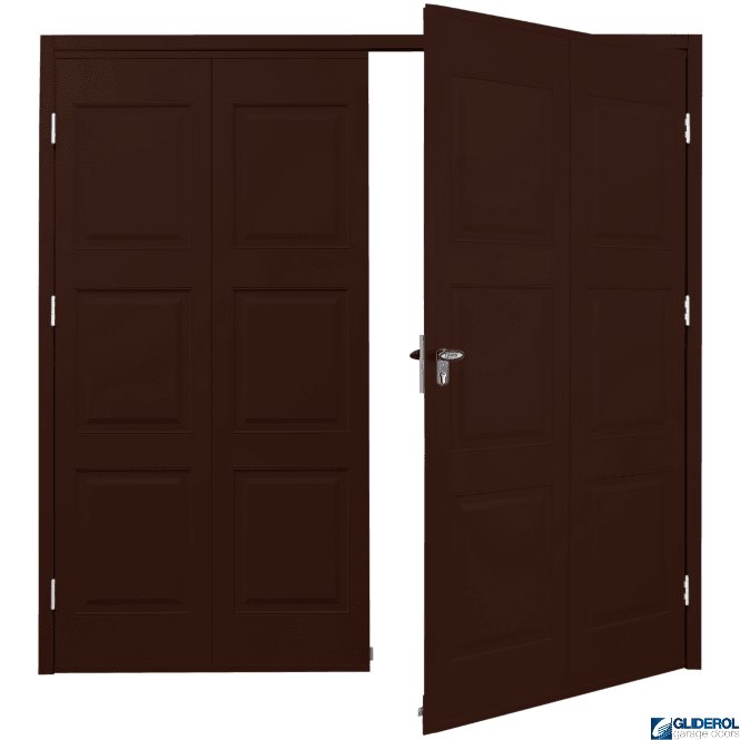 Gliderol BROWN (RAL8017) Budget Dorridge Side Hinged Garage Door