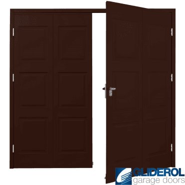 BROWN (RAL8017) Budget Dorridge Side Hinged Garage Door
