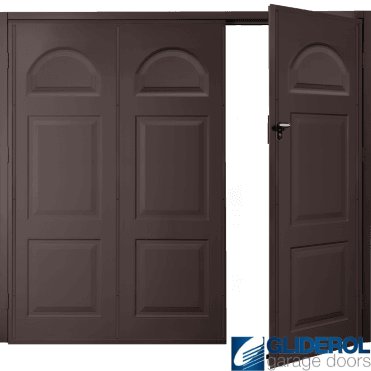 BROWN (RAL8017) Budget Dylan Side Hinged Garage Door