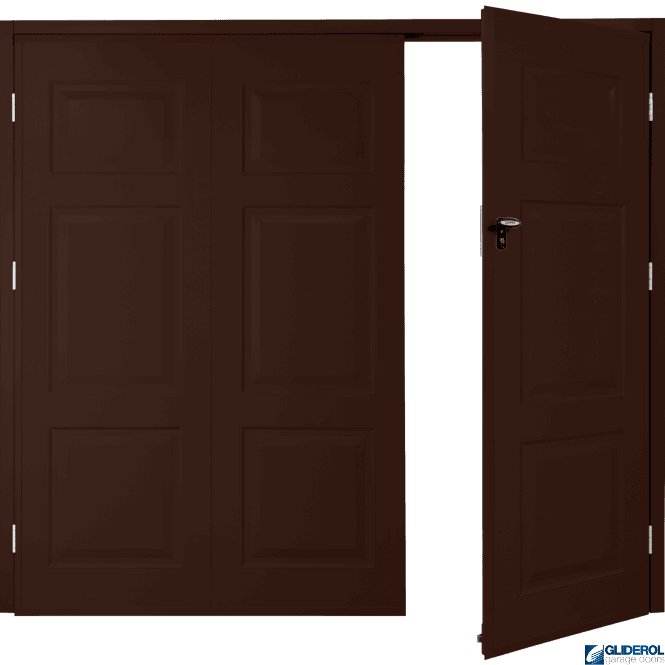 Gliderol BROWN (RAL8017) Budget Hollington Side Hinged Garage Door