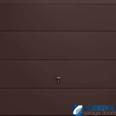 BROWN (RAL8017) Up & Over Horizontal Wide Rib