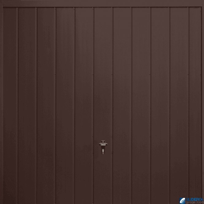 Gliderol BROWN (RAL8017) Up & Over Vertical Medium Rib