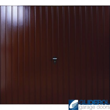 BROWN (RAL8017) Up & Over Vertical Standard Rib
