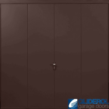 BROWN (RAL8017) Up & Over Vertical Wide Rib