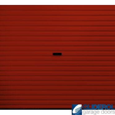 BURGUNDY (BS04D45) Plastisol Covered MINI Steel Roller Garage Door - Automatic