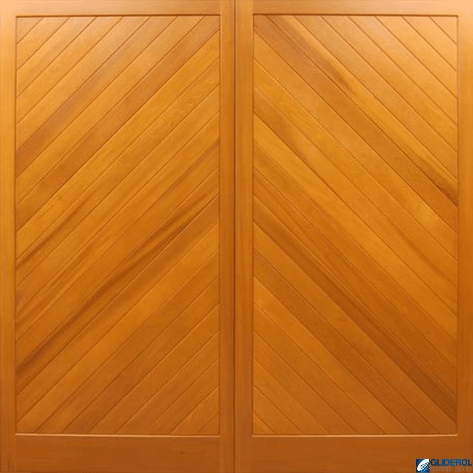 Gliderol BUXTON Cedar Timber Side Hinged Garage Door