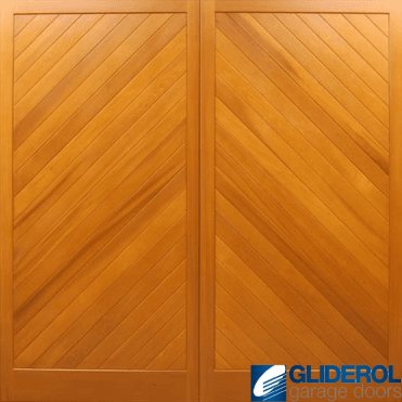 BUXTON Cedar Timber Side Hinged Garage Door