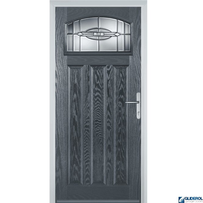 Gliderol Camsell front entrance door ANTHRACITE