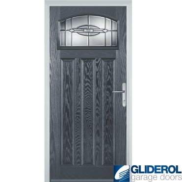 Camsell front entrance door ANTHRACITE