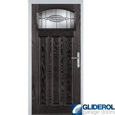 Camsell front entrance door BLACK