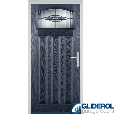 Camsell front entrance door BLUE
