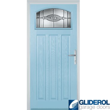 Camsell front entrance door DUCK EGG BLUE