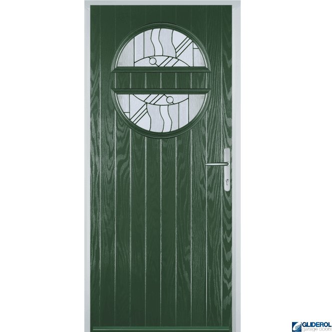Gliderol Carter front entrance door GREEN (RAL6009)